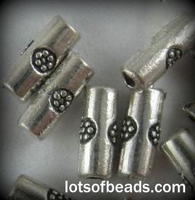 Bali style tube bead